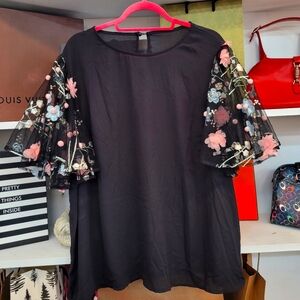 Spring Dramatic Sleeve Top